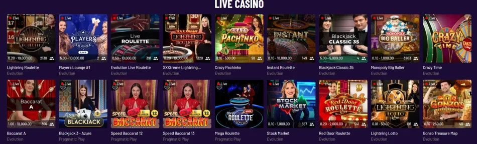 goldroll live casino