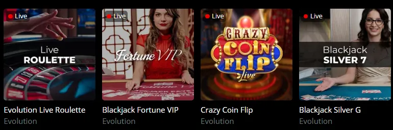 Wizz Spin livespel